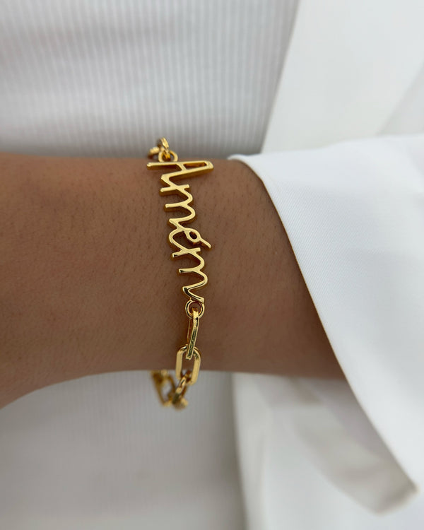 Pulseira com Pingente Amém PU2206